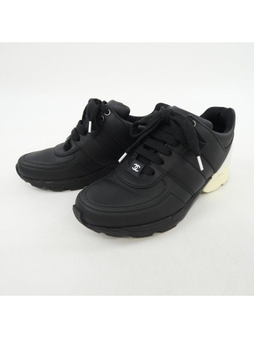 Chanel Size 36 Black Sneakers - Picture 3 of 6